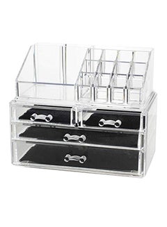 Buy 16 Slot Acrylic Makeup Organizer 3 Drawers With Removable Mirror Cosmetic Organizers 16 Slot 3 Drawers With Mirror 0 in Saudi Arabia