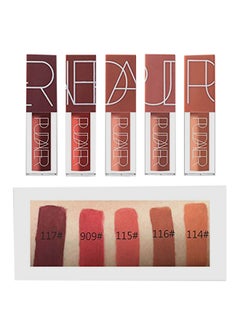 Buy 5 Colours Matte Lipstick Set Multicolour in UAE