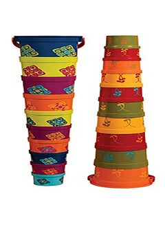 Bazillion Buckets Nesting Cups By Battat 10 Colorful Stacking Cups for Kids 