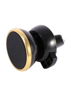Buy Universal Air Vent Double Clip Car Mount For Mobile Phone Gold/Black in UAE
