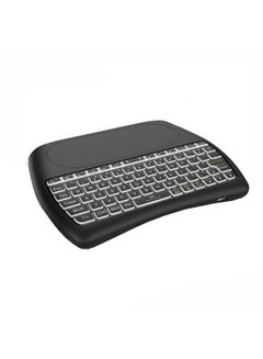 Buy D8-S Mini Wireless Backlight RC-Keyboard With Touchpad Black in UAE