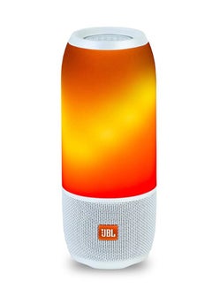 اشتري مكبر صوت محمول لاسلكي بولس 3 JBL مع عرض أضواء نابضة بالحياة - أبيض أبيض في الامارات