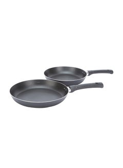 Buy 2-Piece Smart Chef Fry Pan Set Black Standard in Saudi Arabia