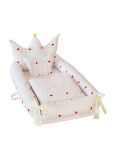 Buy Printed Crown Baby Crib Bed in Saudi Arabia
