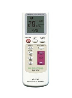 Buy Universal Remote Control For Air conditioner KT-100AII White in UAE