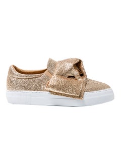 Buy Slip On Sneakers Gold in UAE