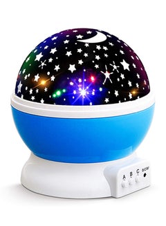 Buy Starry Night Light Rotating Moon Stars Projector Multicolour 5.6 x 5.2 x 5.1inch in UAE