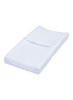 Buy 2-Piece Changing Pad Covers Chevron And Stars Fitted Jersey Cotton in Saudi Arabia