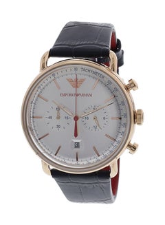 اشتري Men's Water Resistant Leather Chronograph Watch AR11123 في مصر