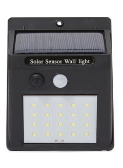 Buy 20-LED Equipped Solar Wall Light Black 8x11x15centimeter in UAE