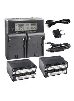 Buy 2-Piece Four Channel Camera Battery Charger Black in Saudi Arabia