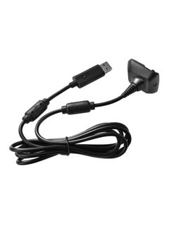Buy For Xbox 360 / 360 Slim Wireless Controller - Usb Charging Charger Cable Cable - Black in Saudi Arabia