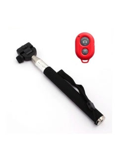 Buy Monopod Selfie Stick With Bluetooth Remote Shutter Black in UAE