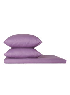 Buy 3-Piece Luxury Bedsheet Set Cotton Lavender King in UAE