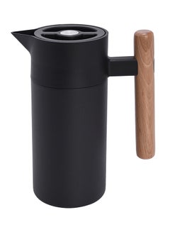 Buy Stainless Steel Coffee Jug With Wood Handle Black 37x24x27centimeter in Saudi Arabia