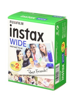 Buy Instax film Wide 20 Sheet White in UAE