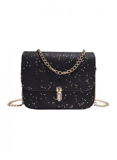 Buy Glitter Sequined Crossbody Bag Black in UAE