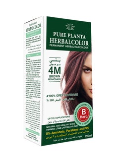 Buy Permanent Herbal Hair Colour 4M Brown Mahogany 135ml in Saudi Arabia
