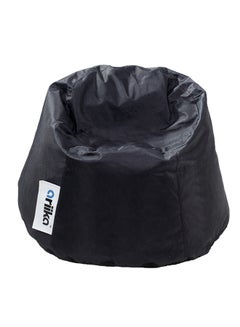 اشتري Small Puff Jeans Bean Bag Black 78×50cm في الامارات