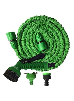 اشتري Expandable Magic Flexible Garden Water Hose With Spray Gun أخضر 650 غم في الامارات