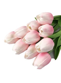 Buy 10 Piece Pu Mini Tulip Artificial Flower Multicolour in Saudi Arabia