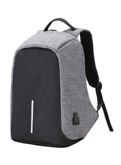 اشتري Anti-Theft Backpack With External Usb Charging Port Grey في الامارات