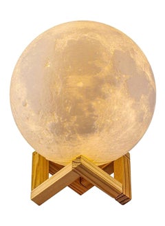 اشتري مصباح إضاءة ليلية على شكل قمر ثلاثي الأبعاد مزود بجهاز ترطيب الهواء 2 وات T-SL-2474 أصفر في الامارات