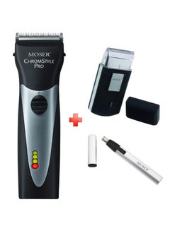 Buy Combo Pack Hair Trimmer Black/Silver in UAE