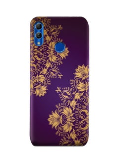 اشتري Floral Mandala Pattern Protective Case Cover For Honor 10 Lite الأرجواني / الذهب في الامارات