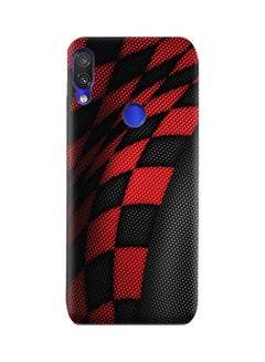 اشتري Sports Pattern Protective Case Cover For Xiaomi Redmi Note 7 أسود/أحمر في الامارات