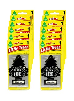 Buy 12-Piece Card Air Freshener - Black Ice in Saudi Arabia