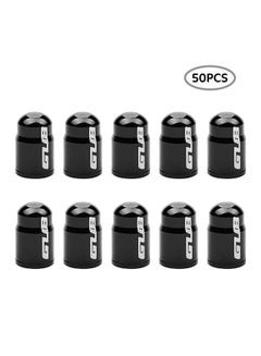 اشتري 50 Piece Bike Schrader Air Valve Caps Bicycle Wheel American Tire Valve Cap Dust Cover Protector في الامارات