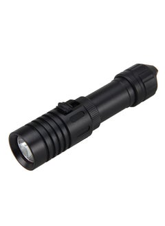 Buy 5000LM XM-L2 LED Scuba Diving Flashlight Torch 18650 Light Underwater 100m Black in UAE