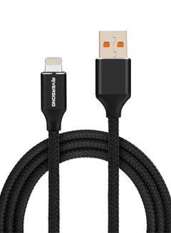 Buy USB To Lightning Charging Cable Black in Saudi Arabia