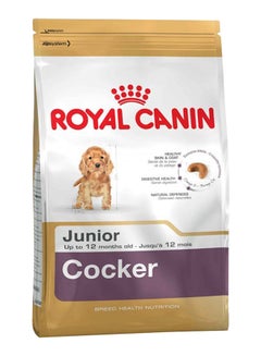 Buy Breed Health Nutrition Cocker Junior Dog Food Brown 3kg in UAE