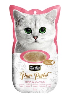 Buy Purr Puree Tuna And Salmon 15G Pack Of 4 in Saudi Arabia