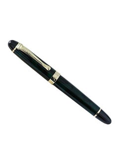 اشتري قلم حبر سائل بريشة معدنية 18KGP أخضر غامق/ ذهبي في السعودية