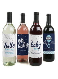 Buy 4-Piece Bottle Labels Shower Gift Set in Saudi Arabia