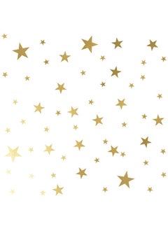 Buy 189-Piece Creative Star Designed Wall Decals Set Gold 11 x 11inch in UAE