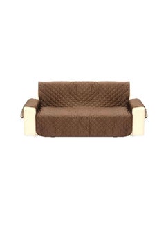 Buy Waterproof Sofa Cover Protector Brown 53x180cm in Saudi Arabia