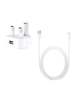 Buy Lightning To USB Charging Cable White in Saudi Arabia