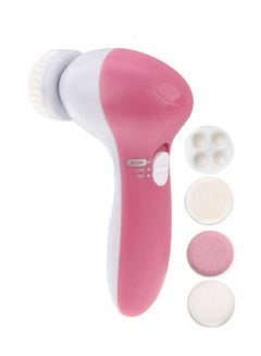 Buy Electric Facial Cleanser Pink/White in Saudi Arabia