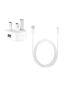 Buy Lightning Data Sync Charging Cable White in Saudi Arabia