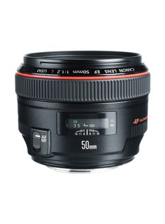 Buy EF 50mm f/1.2L USM Lens For Canon Black in UAE