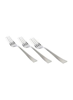 اشتري 3-Piece Vivante Dinner Fork Set فضي 14x4 سنتيمتر في السعودية
