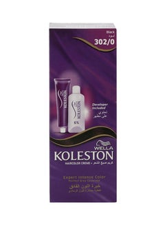 Buy Koleston Hair Color Cream Kit 302/0 Black 50ml in Saudi Arabia