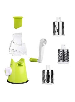 Buy 3-In-1 Handheld Spiral Vegetable Slicer Green/Clear in Saudi Arabia