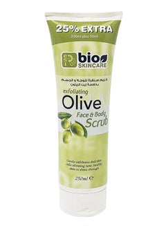 Buy Exfoliating Olive Face And Body Scrub Multicolour 250ml in UAE