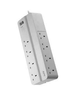 Buy Essential SurgeArrest 8 Outlets White in UAE