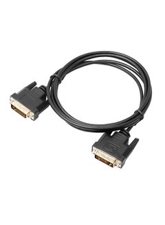 Buy Universal 1.8M/3M/5M DVI D To DVI-D Gold Male 24+1 Pin Dual Link TV Cable Black in UAE